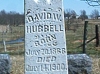 David W. Hubbell marker, Mount Pleasant Cemetery, Ladoga, IN