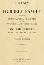 History of the Hubbell family : containing genealogical records